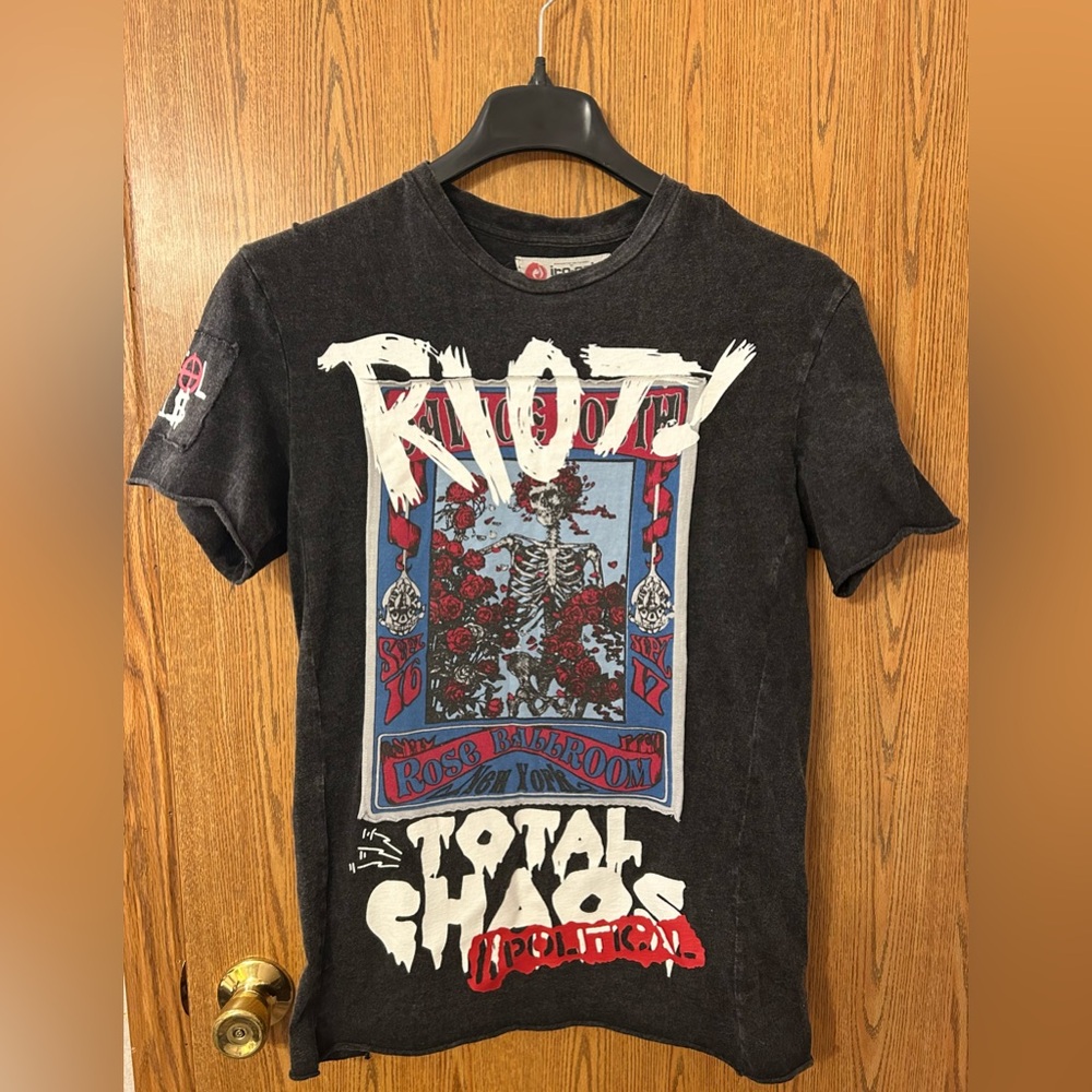 Iro-Ochi Total Chaos Savage Youth Rise Against The Machine Embroidered T-Shirt
